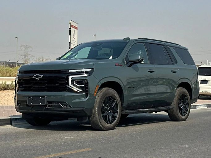New Chevrolet Tahoe V Facelift, 5.3 l, 2025 in Sharjah by Alfaris Used Cars, Green color. Other | AUTO.AE