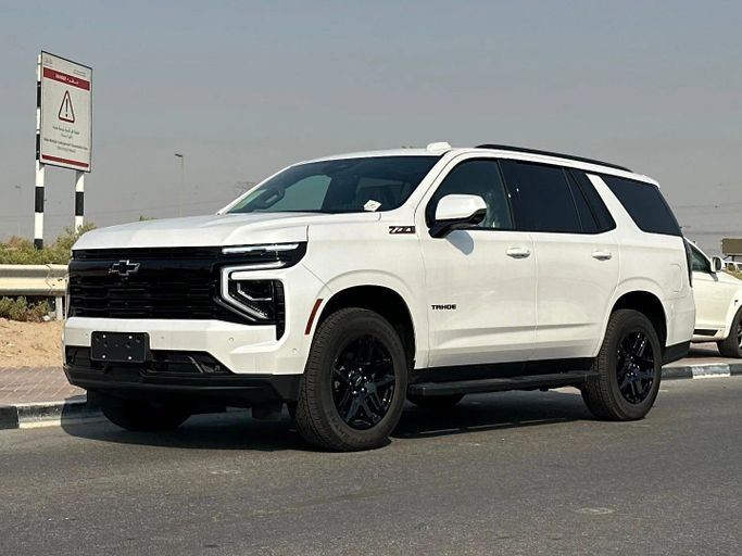 New Chevrolet Tahoe V Facelift, 5.3 l, 2025 in Sharjah by Alfaris Used Cars, White color. Other | AUTO.AE