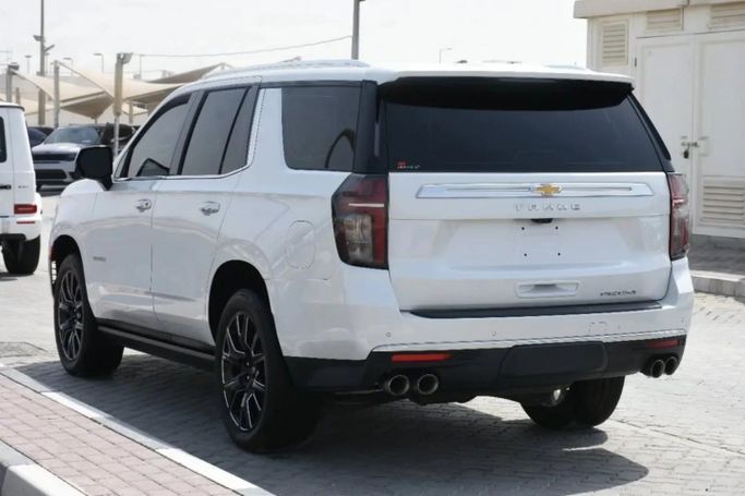Used Chevrolet Tahoe V, 6.2 l, 2023 in Sharjah by Alfaris Used Cars, White color. GCC Specs | AUTO.AE