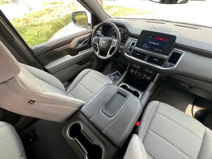 Used Chevrolet Tahoe V, 5.3 l, 2023 in Sharjah by First Choice Cars, White color. GCC Specs | AUTO.AE