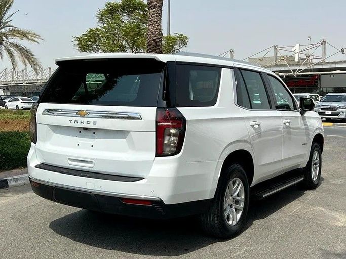 Used Chevrolet Tahoe V, 5.3 l, 2023 in Sharjah by First Choice Cars, White color. GCC Specs | AUTO.AE