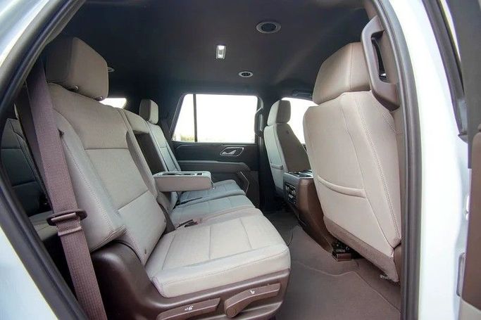 Used Chevrolet Tahoe V, 5.3 l, 2023 in Sharjah by First Choice Cars, White color. GCC Specs | AUTO.AE