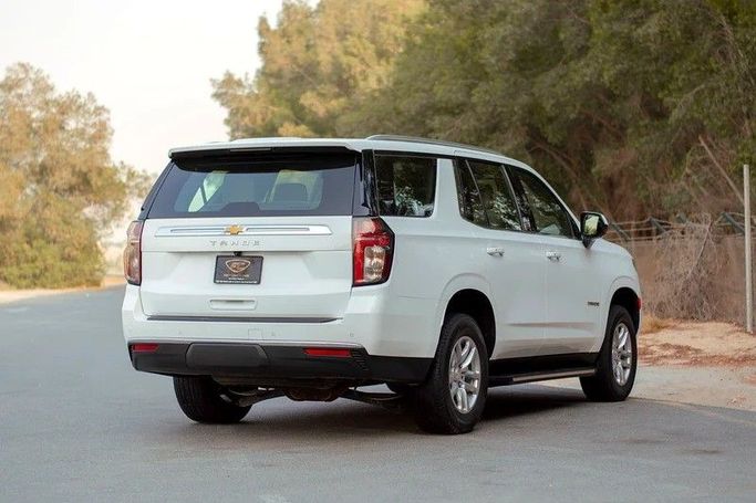 Used Chevrolet Tahoe V, 5.3 l, 2023 in Sharjah by First Choice Cars, White color. GCC Specs | AUTO.AE