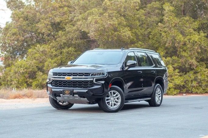 Used Chevrolet Tahoe V, 5.3 l, 2023 in Sharjah by First Choice Cars, Black color. GCC Specs | AUTO.AE
