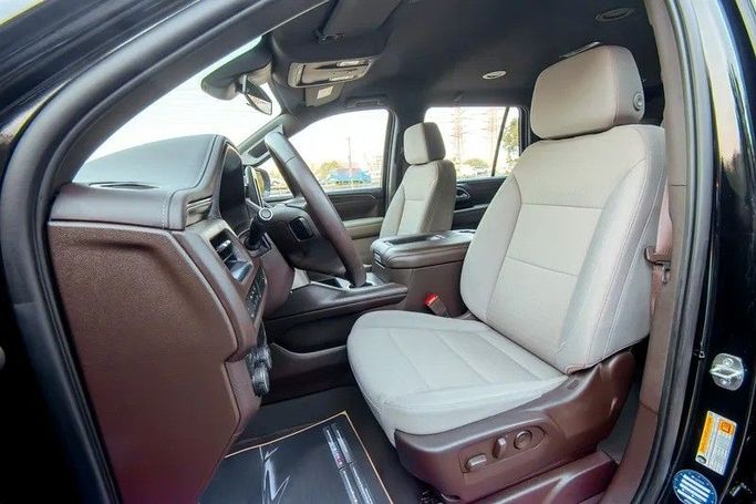 Used Chevrolet Tahoe V, 5.3 l, 2023 in Sharjah by First Choice Cars, Black color. GCC Specs | AUTO.AE