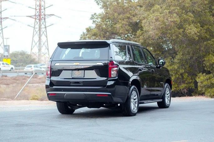 Used Chevrolet Tahoe V, 5.3 l, 2023 in Sharjah by First Choice Cars, Black color. GCC Specs | AUTO.AE