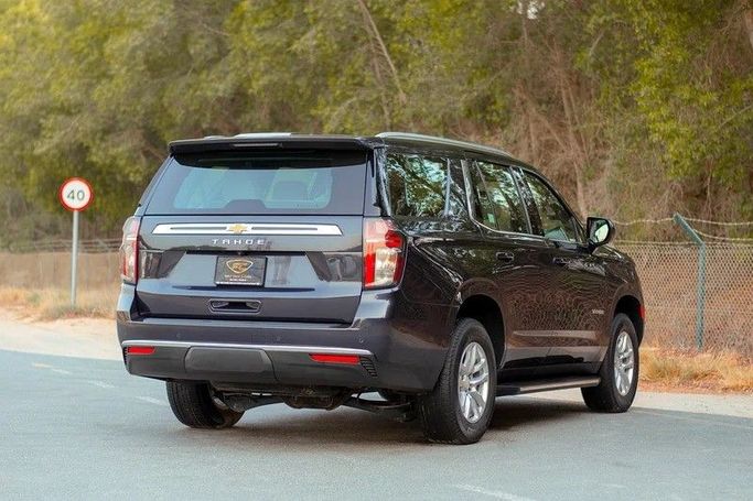 Used Chevrolet Tahoe V, 5.3 l, 2023 in Sharjah by First Choice Cars, Grey color. GCC Specs | AUTO.AE