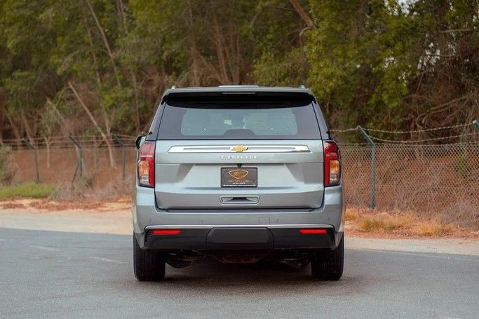 Used Chevrolet Tahoe V, 5.3 l, 2023 in Sharjah by First Choice Cars, Grey color. GCC Specs | AUTO.AE