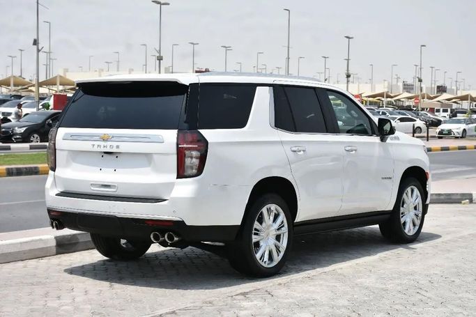 Used Chevrolet Tahoe V, 6.2 l, 2021 in Sharjah by Alfaris Used Cars, White color. Other | AUTO.AE