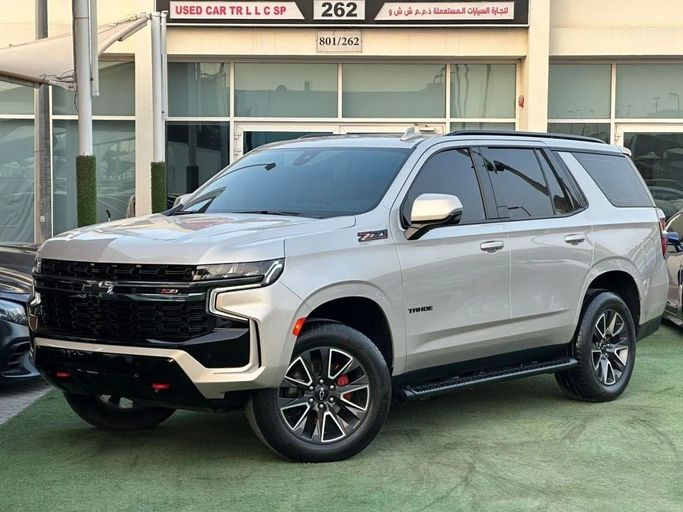 Used Chevrolet Tahoe V, 5.3 l, 2022 in Sharjah by Noor Al Seyoh Used Cars, Beige color. GCC Specs | AUTO.AE