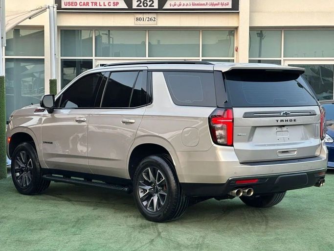 Used Chevrolet Tahoe V, 5.3 l, 2022 in Sharjah by Noor Al Seyoh Used Cars, Beige color. GCC Specs | AUTO.AE