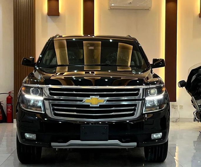 Used Chevrolet Tahoe IV, 6.2 l, 2017 in Sharjah by Rebou Alfakhama, Black color. GCC Specs | AUTO.AE