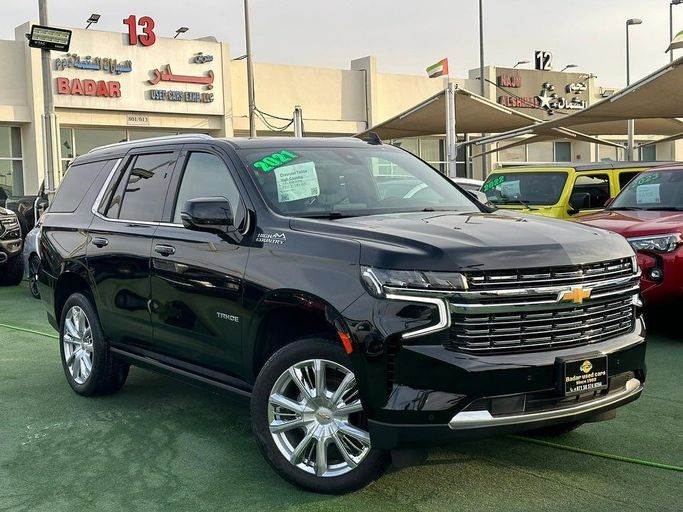 Used Chevrolet Tahoe V, 6.2 l, 2021 in Sharjah by Badar Used Cars, Black color.  | AUTO.AE