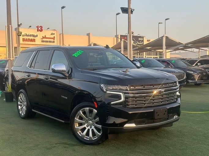 Used Chevrolet Tahoe V, 5.3 l, 2021 in Sharjah by Badar Used Cars, Black color.  | AUTO.AE
