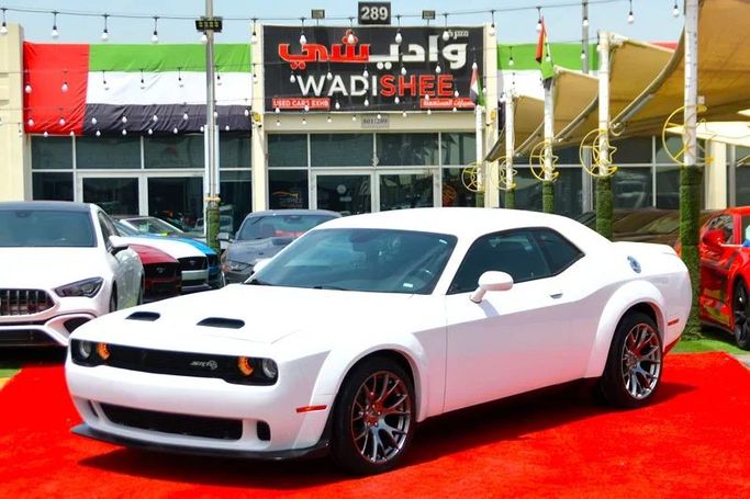 Used Dodge Challenger III Facelift 2, 3.6 l, 2021 in Sharjah by Wadishee Used Cars, White color. American Specs | AUTO.AE