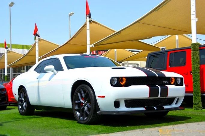 Used Dodge Challenger III Facelift 2, 3.6 l, 2021 in Sharjah by Wadishee Used Cars, White color. American Specs | AUTO.AE