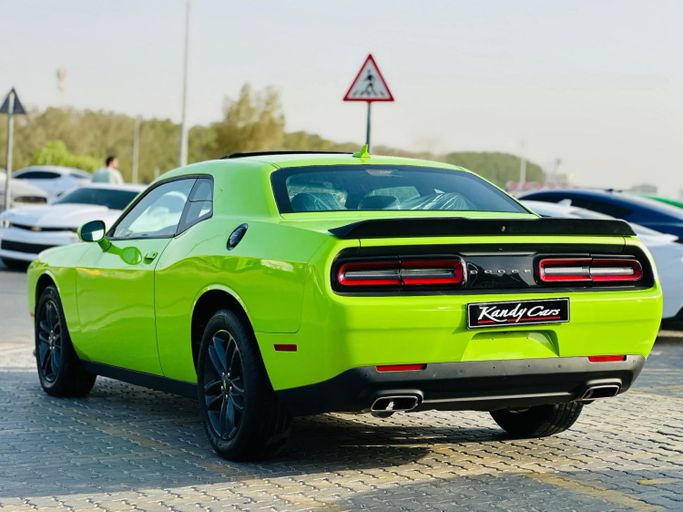 Подержанный Dodge Challenger SXT III Рестайлинг 2, 3.6 л, 2019 в Шардже от Kandy Cars Зеленый цвет. Канадская | AUTO.AE