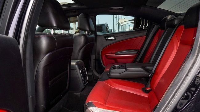 Used Dodge Charger SRT VII (LD) Facelift, 6.4 l, 2020 in Sharjah by Alnujoom Al Malakiah Used Cars, Black color. GCC Specs | AUTO.AE