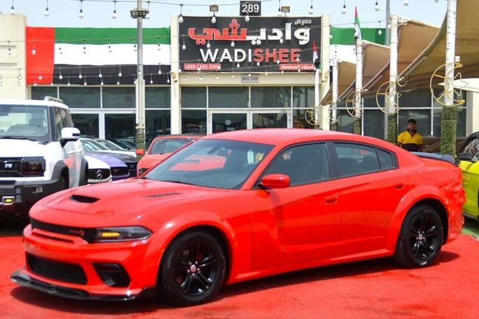 Used Dodge Charger VII (LD) Facelift, 3.6 l, 2022 in Sharjah by Wadishee Used Cars, Red color. American Specs | AUTO.AE