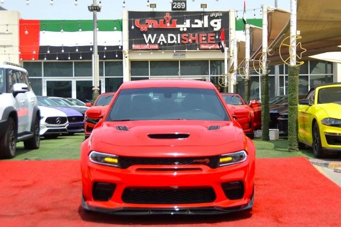 Used Dodge Charger VII (LD) Facelift, 3.6 l, 2022 in Sharjah by Wadishee Used Cars, Red color. American Specs | AUTO.AE