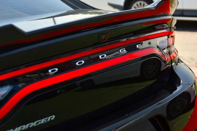Used Dodge Charger VII (LD) Facelift, 3.6 l, 2022 in Sharjah by Wadishee Used Cars, Black color. American Specs | AUTO.AE