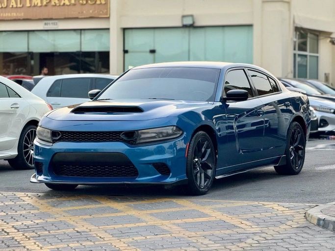 Used Dodge Charger SXT VII (LD) Facelift, 3.6 l, 2020 in Sharjah by Titanium Used Cars, Light Blue color. American Specs | AUTO.AE