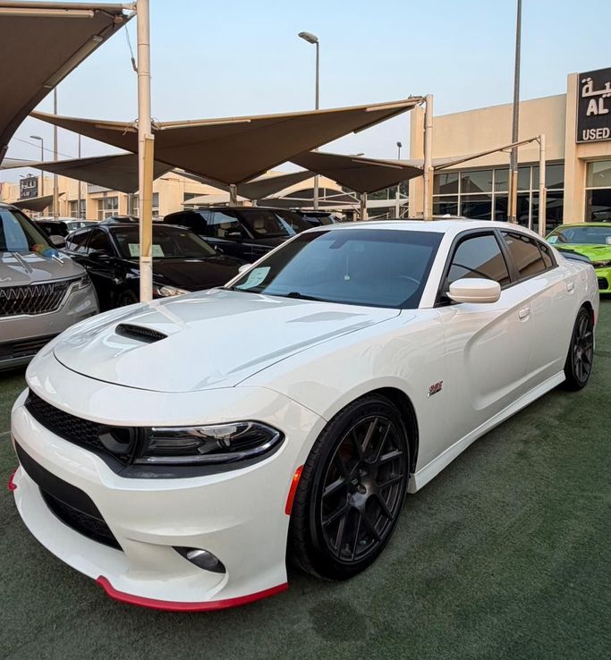 Used Dodge Charger SRT VII (LD) Facelift, 6.4 l, 2019 in Sharjah by Al Masah Al Malakia, White color. American Specs | AUTO.AE