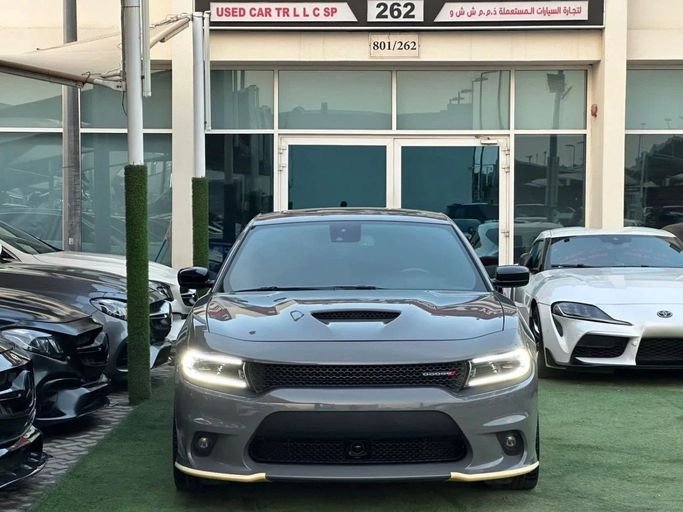 Used Dodge Charger R_T VII (LD) Facelift, 5.7 l, 2023 in Sharjah by Noor Al Seyoh Used Cars, Silver color. GCC Specs | AUTO.AE