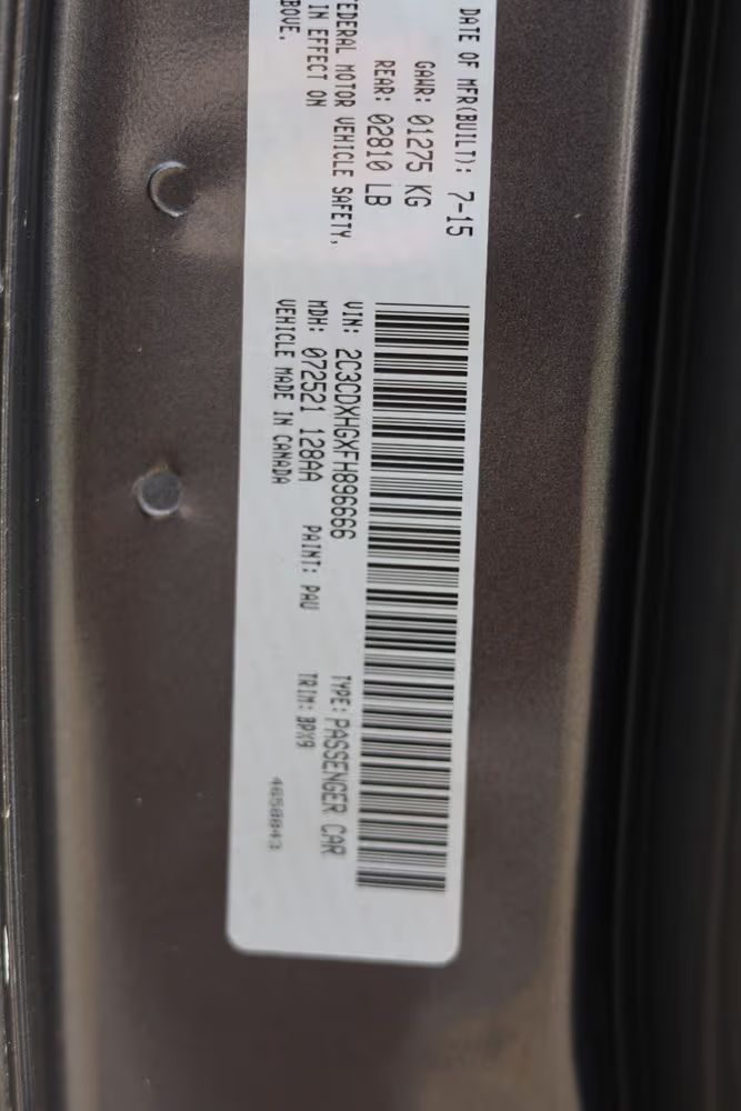 Подержанный Dodge Charger SXT VII (LD) Рестайлинг, 3.6 л, 2015 в Шардже от OMC Used Cars Серый цвет. Канадская | AUTO.AE