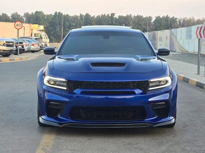 مستعملة Dodge Charger Hellcat عملية شد الوجه السابع (LD), 6.2 l, 2020 في في الشارقة من Zone Used Cars، اللون أزرق. المواصفات الأمريكية | AUTO.AE