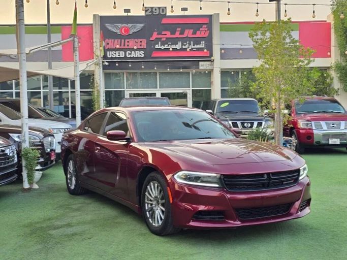 Used Dodge Charger SXT VII (LD) Facelift, 3.6 l, 2019 in Sharjah by Challenger Used Cars, Red color. American Specs | AUTO.AE