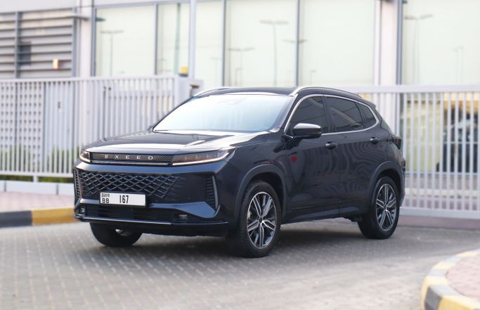 Подержанный EXEED LX I Рестайлинг 2, 1.6 л, 2025 в Шардже от Sama Al Sham Cars Серый цвет. GCC | AUTO.AE | Объявление #271089