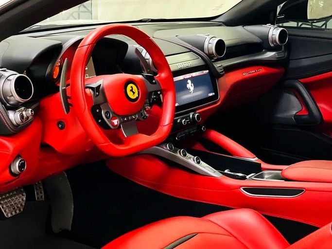 Used Ferrari GTC4Lusso T, 3.9 l, 2018 in Sharjah by Speed Cars, White color. GCC Specs | AUTO.AE