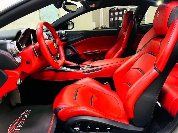 Used Ferrari GTC4Lusso T, 3.9 l, 2018 in Sharjah by Speed Cars, White color. GCC Specs | AUTO.AE