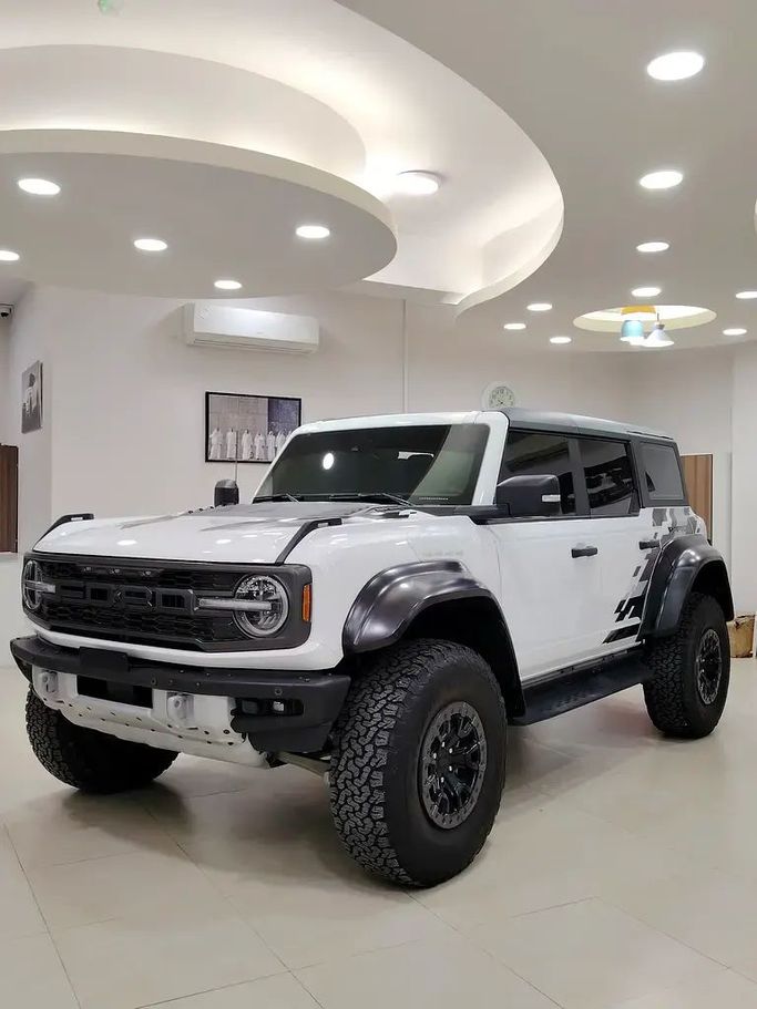 Used Ford Bronco VI, 3.0 l, 2023 in Sharjah by Wahat Bavaria used Cars, White color. GCC Specs | AUTO.AE