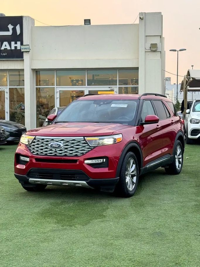 مستعملة Ford Explorer سادساً, 2.3 l, 2020 في في الإمارات, الشارقة من Al Fakhamah Used Cars، اللون أحمر. المواصفات الأمريكية | AUTO.AE | إعلان #280375