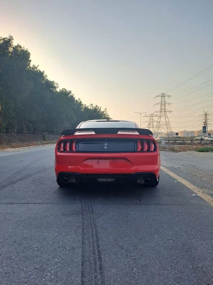 New Ford Mustang VI Facelift, 2.3 l, 2018 in Sharjah by Imad Younis Almani used Cars, Red color. American Specs | AUTO.AE