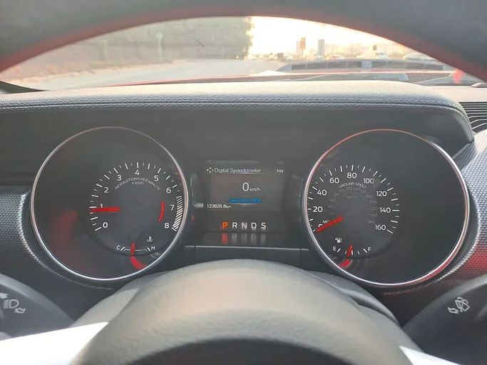 New Ford Mustang VI Facelift, 2.3 l, 2018 in Sharjah by Imad Younis Almani used Cars, Red color. American Specs | AUTO.AE