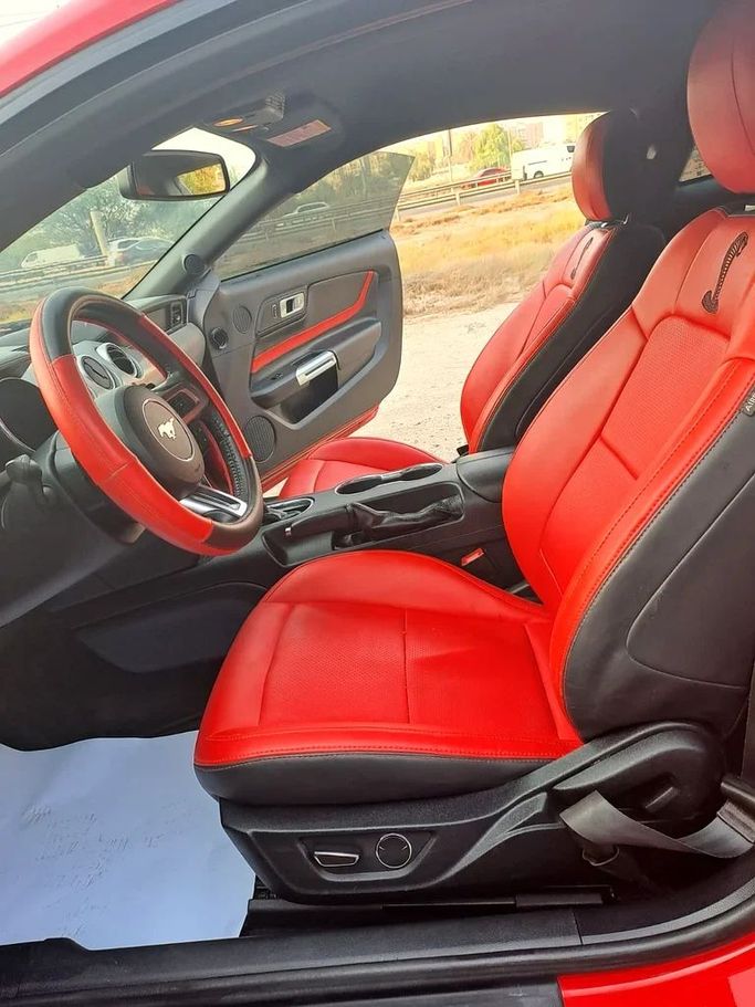 New Ford Mustang VI Facelift, 2.3 l, 2018 in Sharjah by Imad Younis Almani used Cars, Red color. American Specs | AUTO.AE
