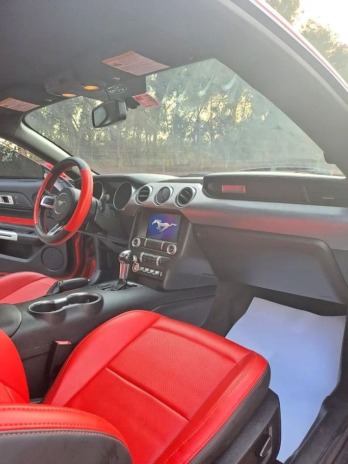 New Ford Mustang VI Facelift, 2.3 l, 2018 in Sharjah by Imad Younis Almani used Cars, Red color. American Specs | AUTO.AE