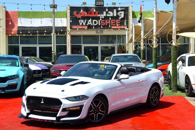 Used Ford Mustang VI Facelift, 2.3 l, 2023 in Sharjah by Wadishee Used Cars, White color. American Specs | AUTO.AE