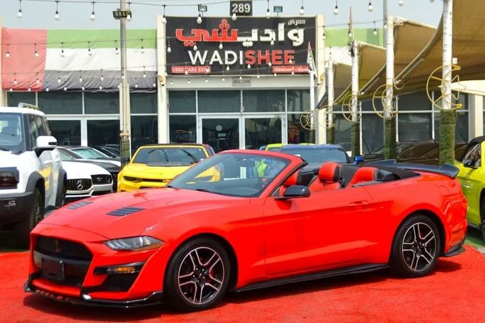 Used Ford Mustang VI Facelift, 2.3 l, 2019 in Sharjah by Wadishee Used Cars, Red color. American Specs | AUTO.AE