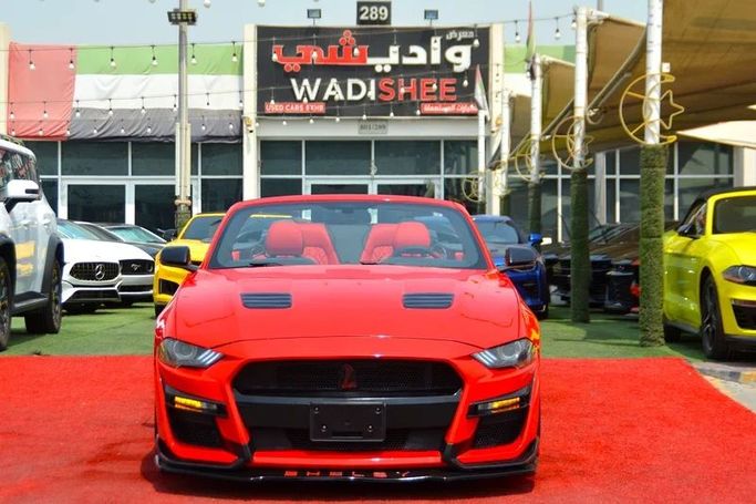 Used Ford Mustang VI Facelift, 2.3 l, 2019 in Sharjah by Wadishee Used Cars, Red color. American Specs | AUTO.AE