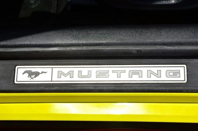 Used Ford Mustang VI Facelift, 2.3 l, 2019 in Sharjah by Wadishee Used Cars, Yellow color. American Specs | AUTO.AE