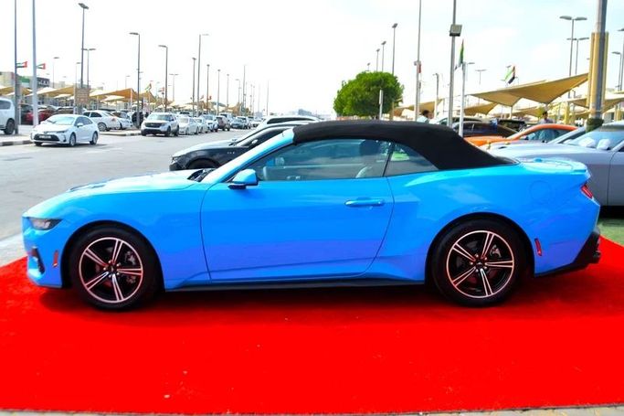 Used Ford Mustang VII, 2.3 l, 2024 in Sharjah by Wadishee Used Cars, Light Blue color. American Specs | AUTO.AE