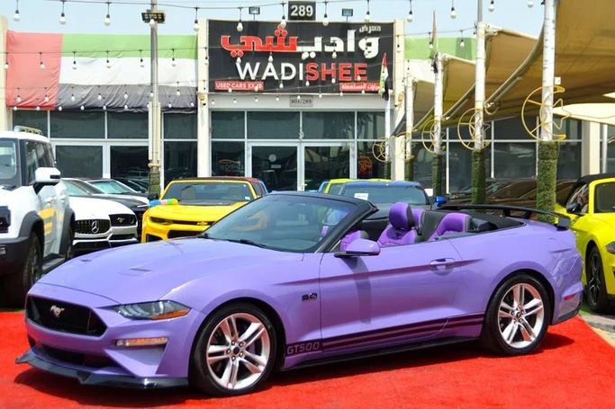 Used Ford Mustang VI Facelift, 5.0 l, 2019 in Sharjah by Wadishee Used Cars, Purple color. American Specs | AUTO.AE