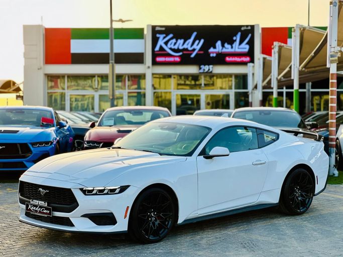 Подержанный Ford Mustang VII, 2.3 л, 2024 в Шардже от Kandy Cars Белый цвет. Other | AUTO.AE