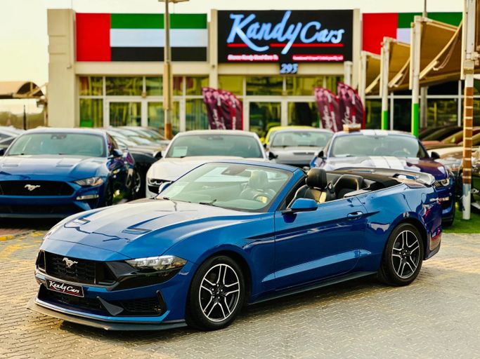 Подержанный Ford Mustang VI Рестайлинг, 2.3 л, 2022 в Шардже от Kandy Cars Синий цвет. Other | AUTO.AE