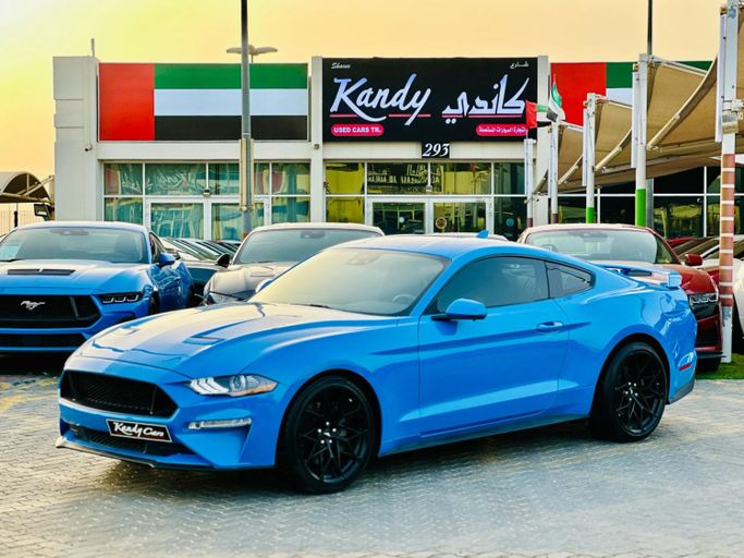 Подержанный Ford Mustang GT Performance VI Рестайлинг, 5.0 л, 2022 в Шардже от Kandy Cars Синий цвет. Американская | AUTO.AE