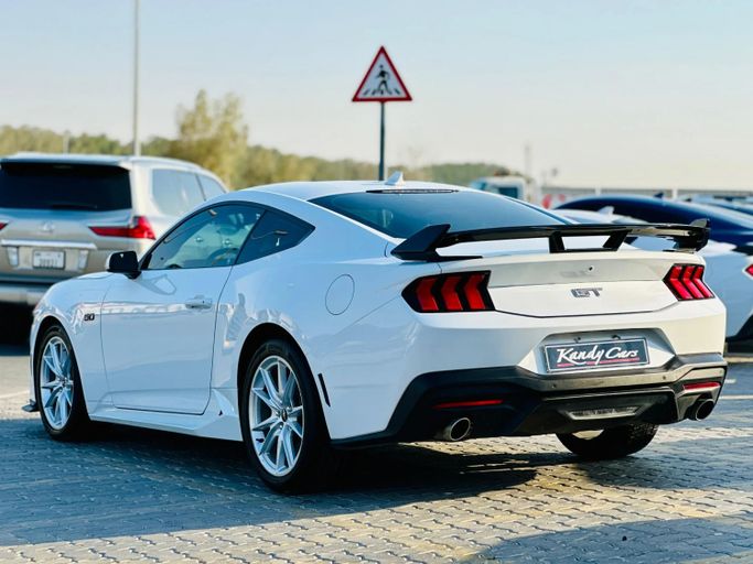 Used Ford Mustang GT Performance VII, 5.0 l, 2024 in Sharjah by Kandy Cars, White color. American Specs | AUTO.AE